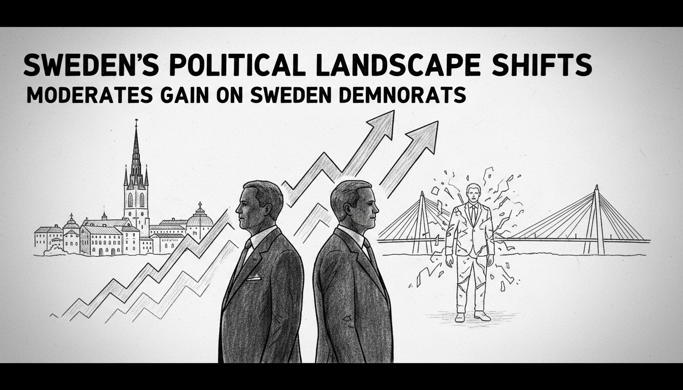 Sweden's Second Largest Party Race Tightens Between Moderates and Sweden Democrats
