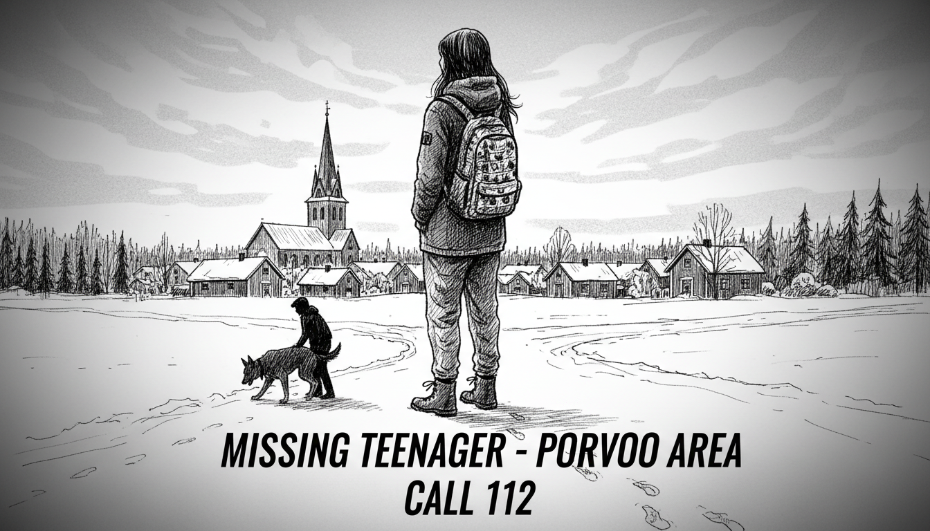 Police Search for Missing Teenager in Porvoo Area