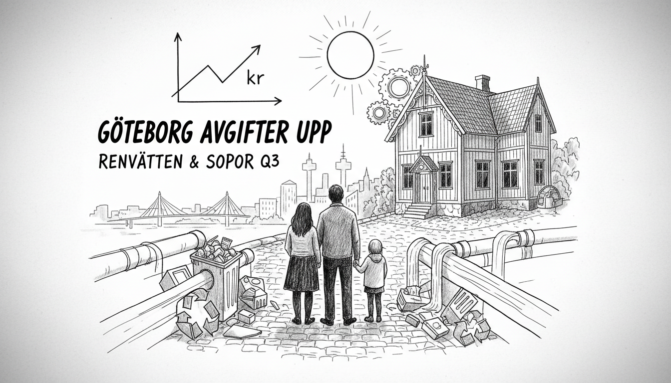 Gothenburg Waste and Water Fees Increase in Third Quarter