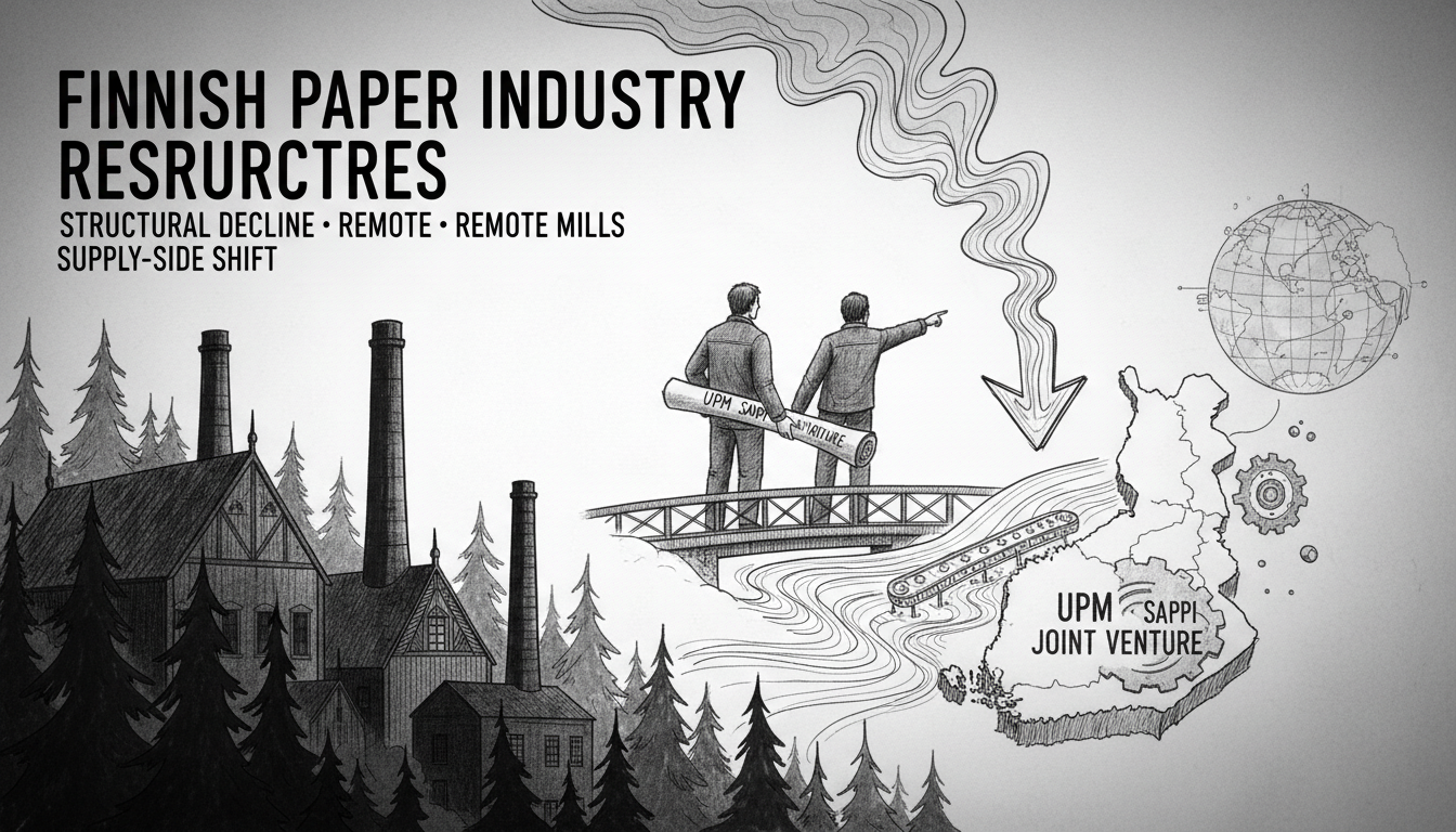 Finnish Paper Industry Restructures as UPM Forms Joint Venture Amid Structural Decline