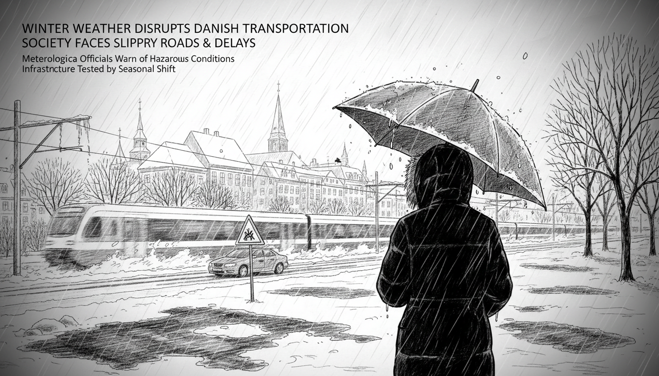 Winter Weather Disrupts Danish Transportation and Daily Life