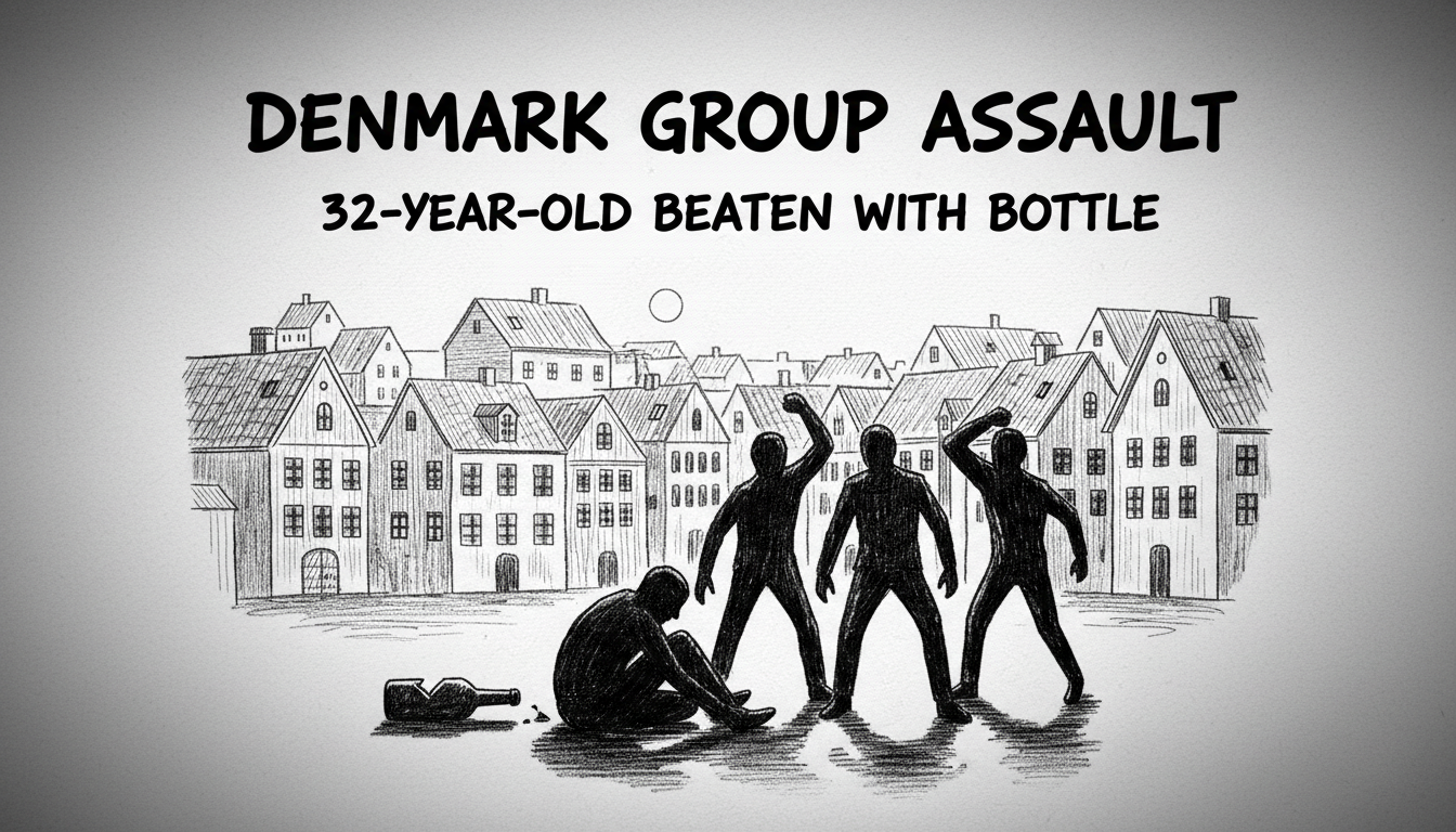 Denmark Group Assault: 32-Year-Old Beaten with Bottle