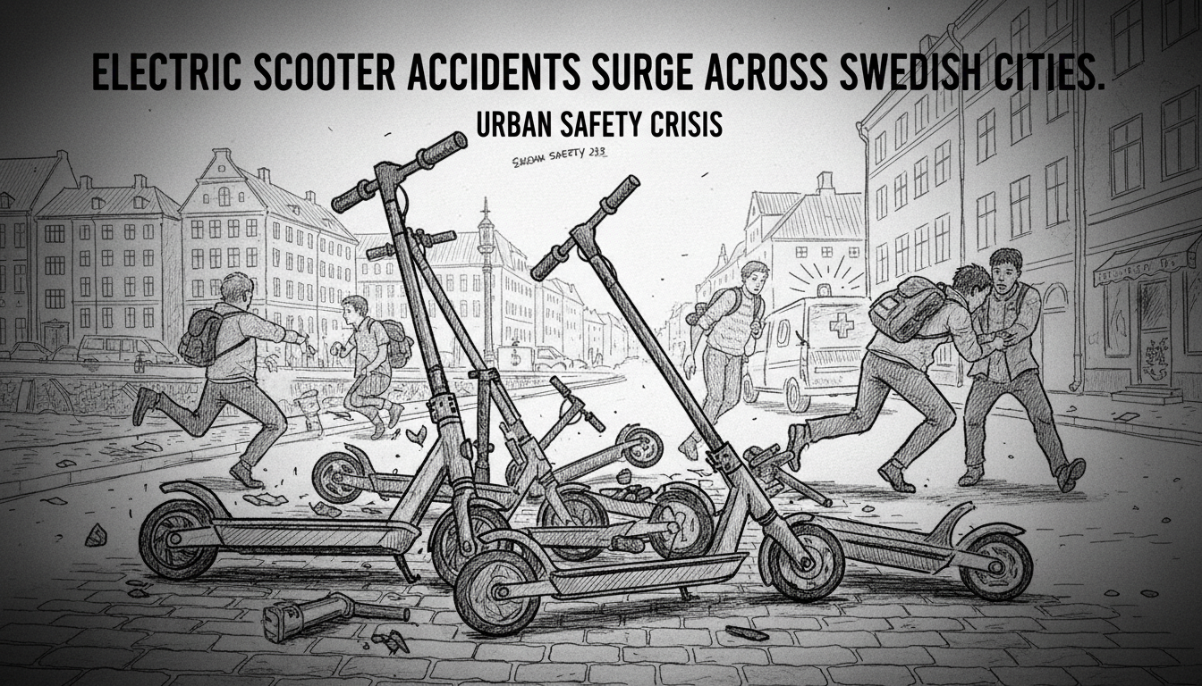Electric Scooter Accidents Surge Across Swedish Cities