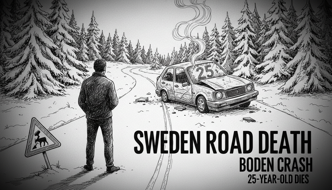 Sweden Road Death: 25-Year-Old Dies in Boden Crash