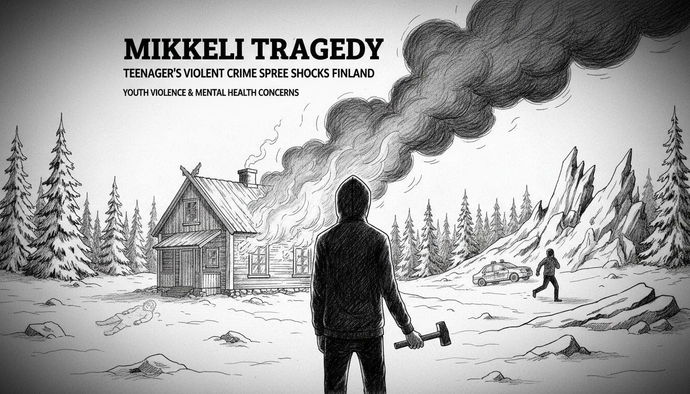 Mikkeli tragedy: Teenager kills woman with hammer in violent crime spree