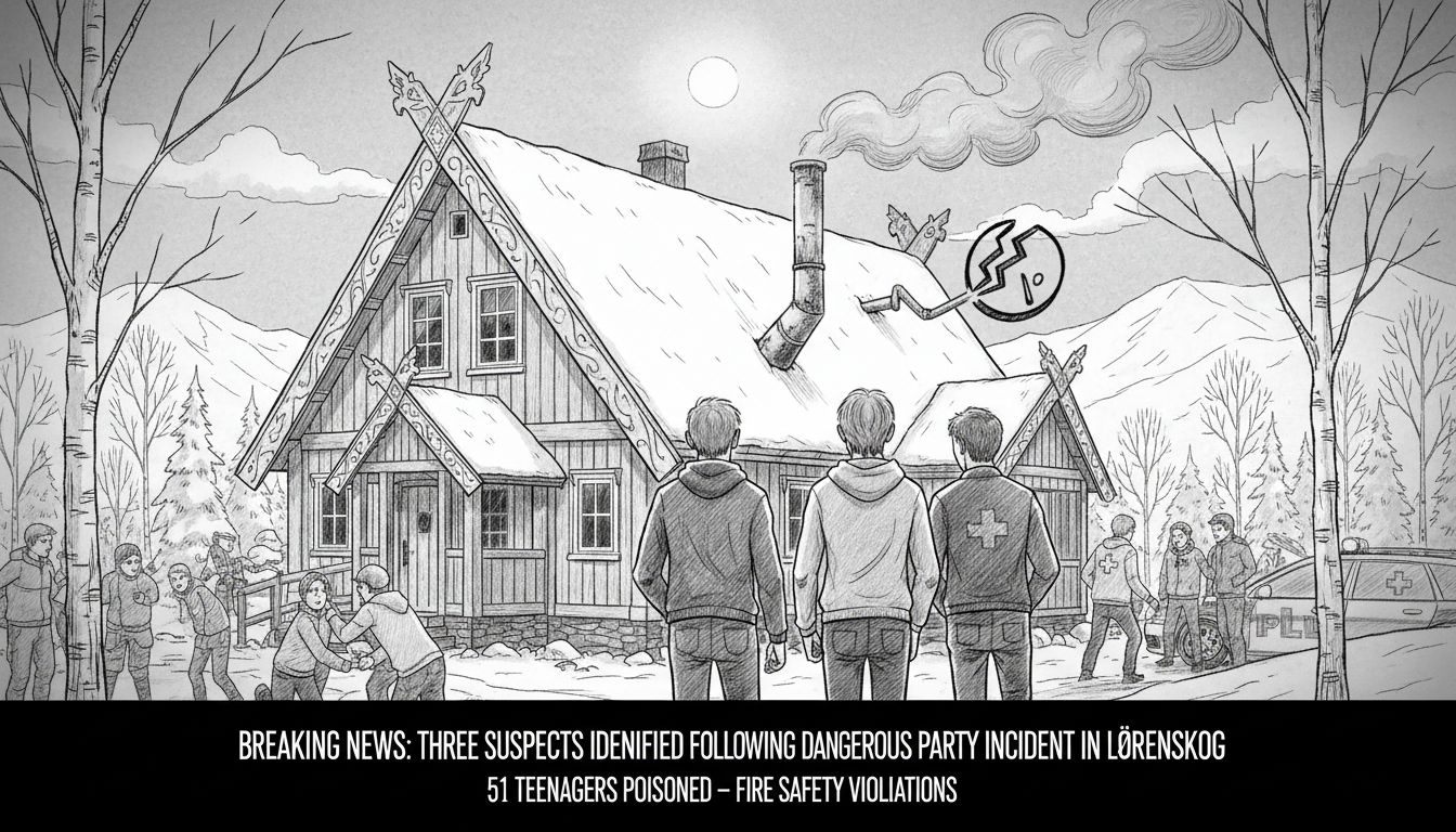 Three Suspects Identified Following Dangerous Party Incident in Lørenskog