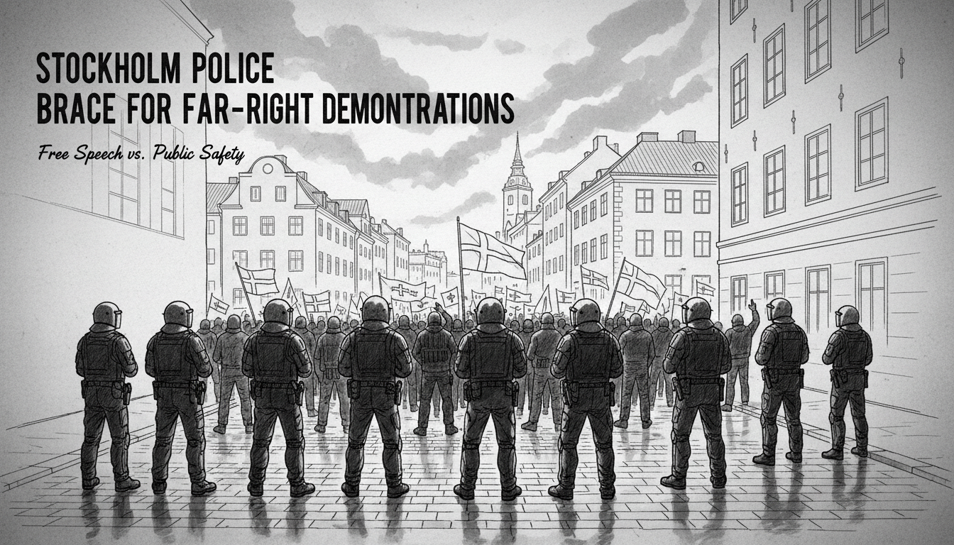 Stockholm Police Brace for Far-Right Demonstrations