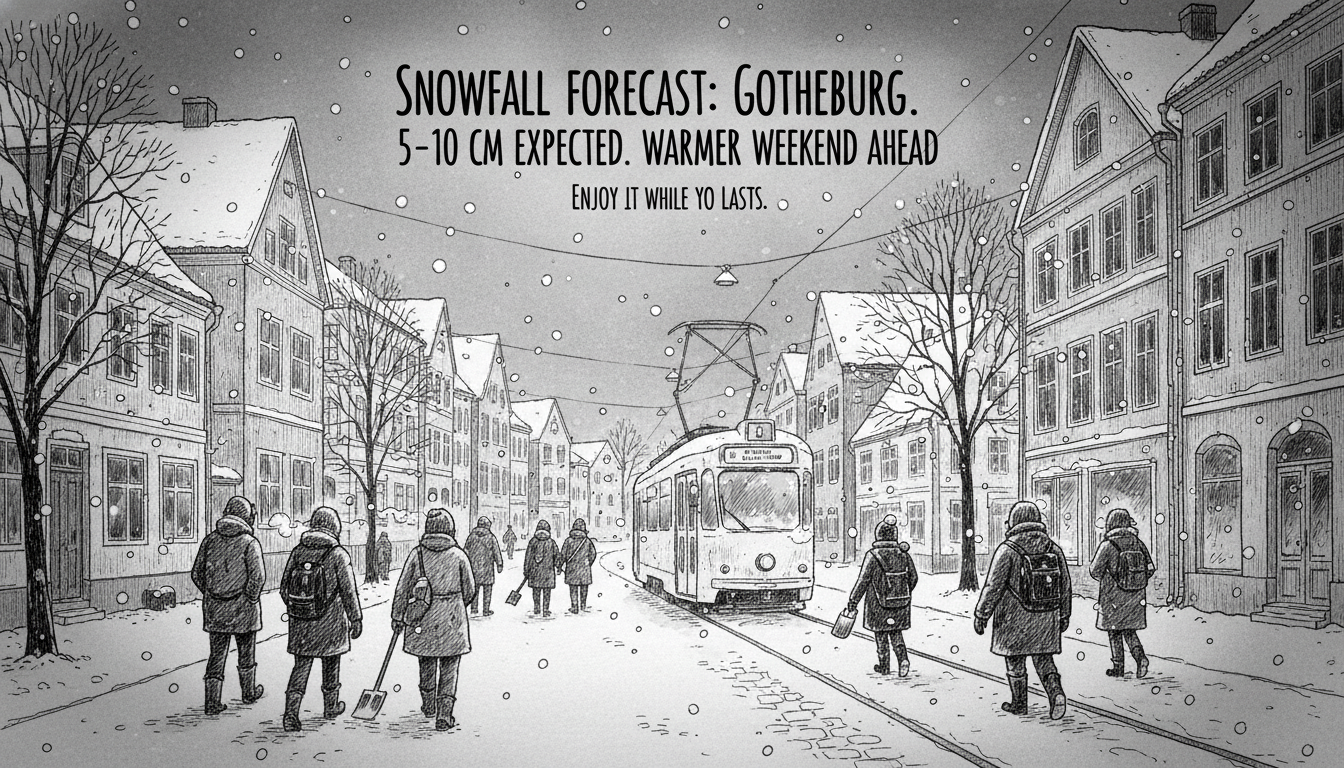 Snowfall Forecast for Gothenburg This Week