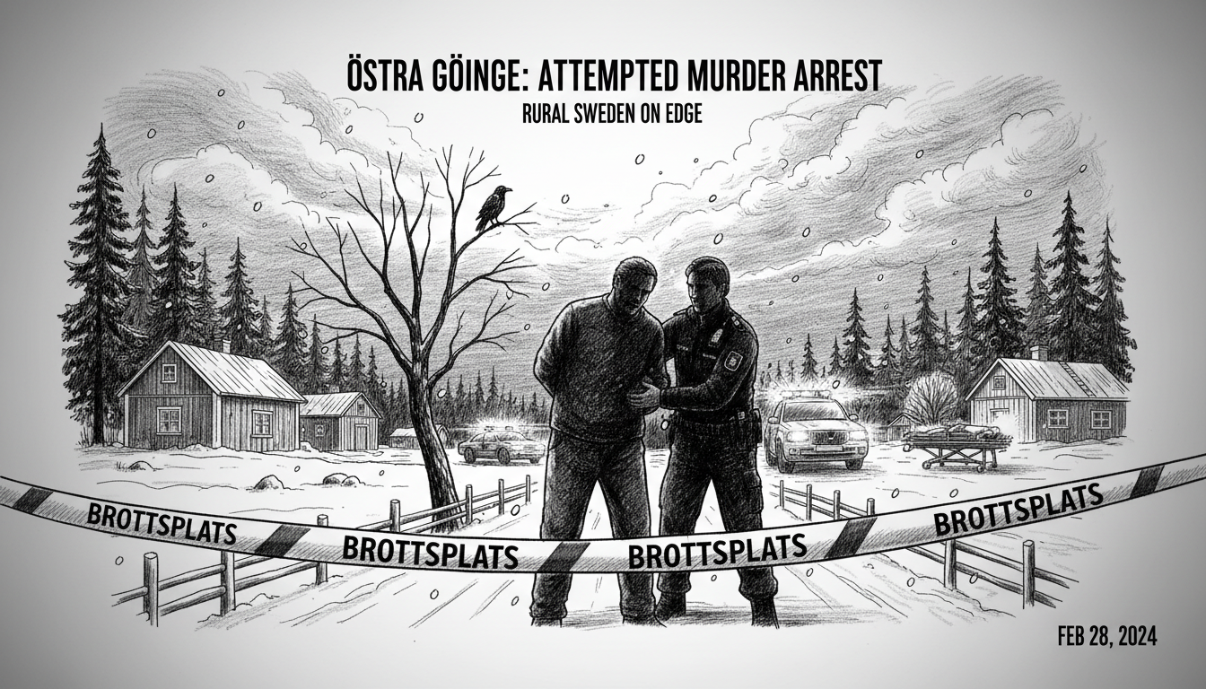 Man arrested for attempted murder in Östra Göinge