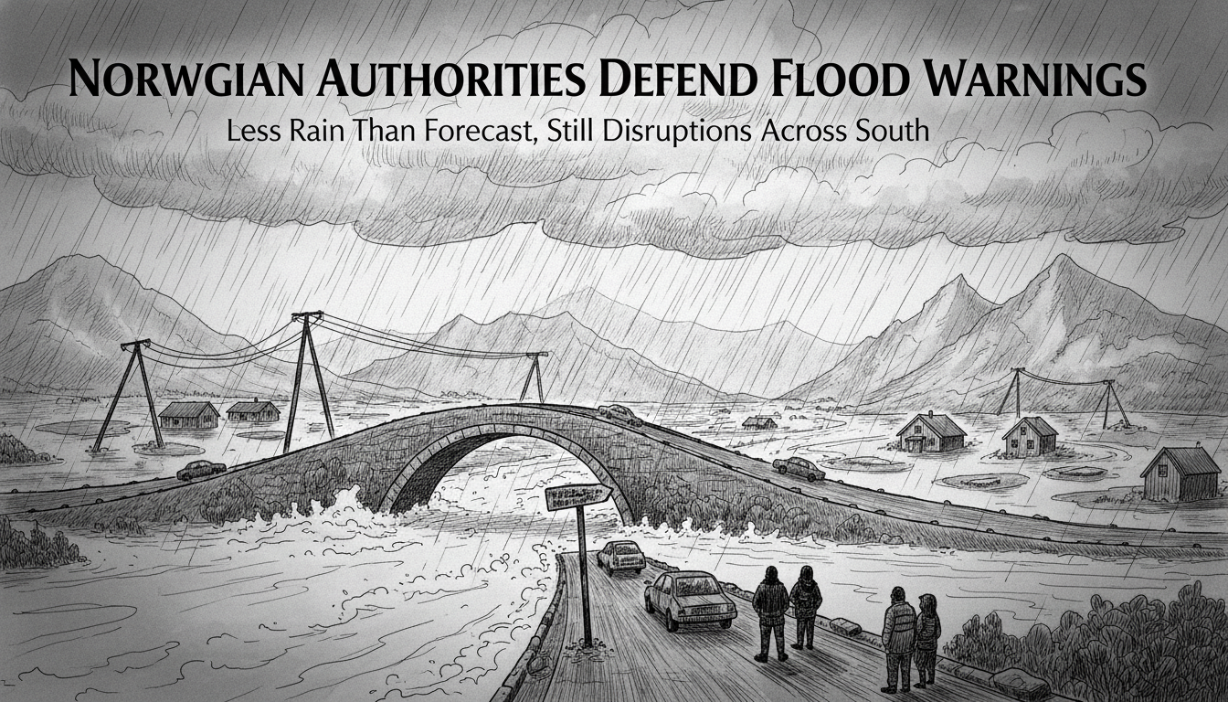 Norwegian Authorities Defend Weather Warnings Despite Less Rain Than Forecast