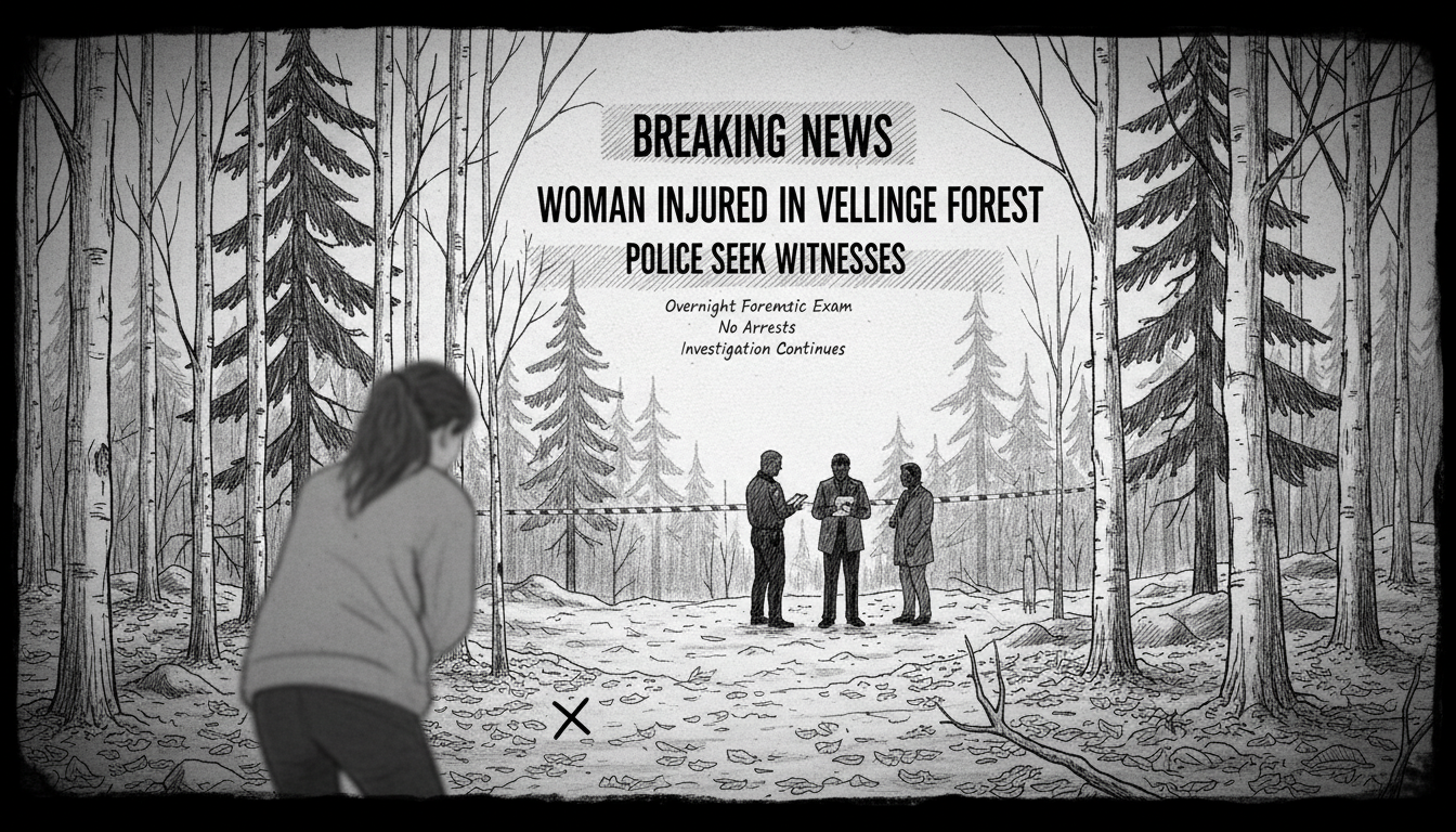 Woman Injured in Vellinge Forest Area as Police Seek Witnesses