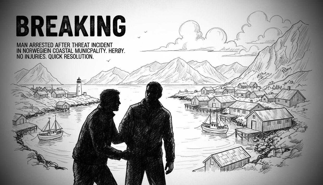 Man Arrested After Threat Incident in Norwegian Coastal Municipality