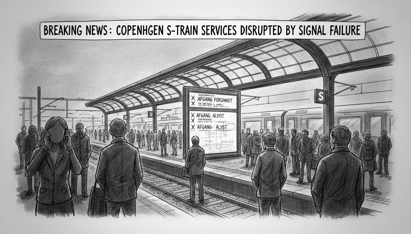 Copenhagen S-train Services Disrupted by Signal Failure