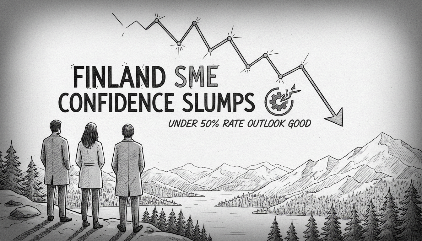 Finland SME Confidence Slumps: Under 50% Rate Outlook Good