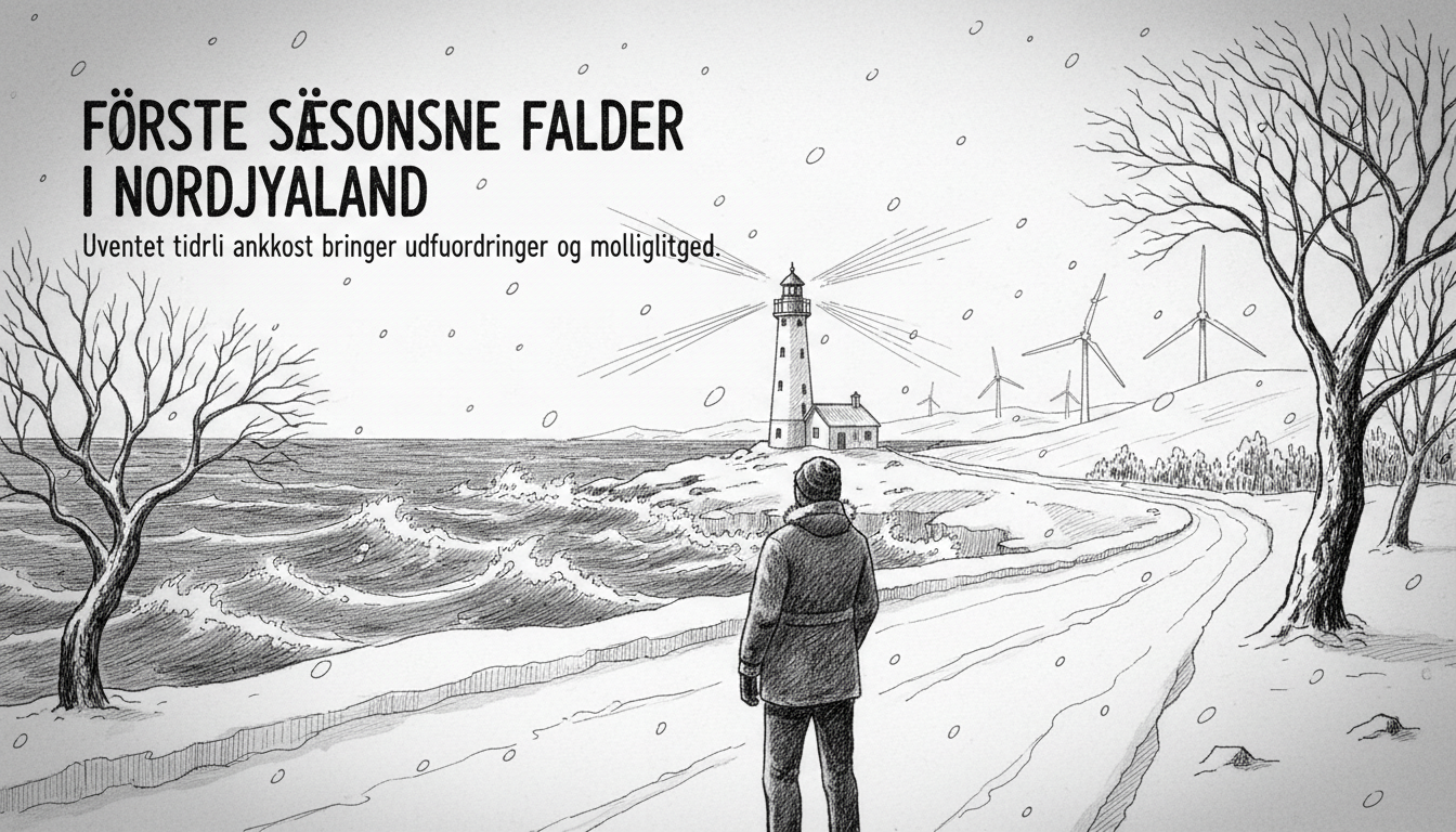 First Seasonal Snowfall Arrives in Northern Jutland