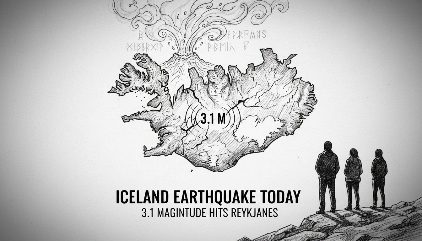 Iceland Earthquake Today: 3.1 Magnitude Hits Reykjanes