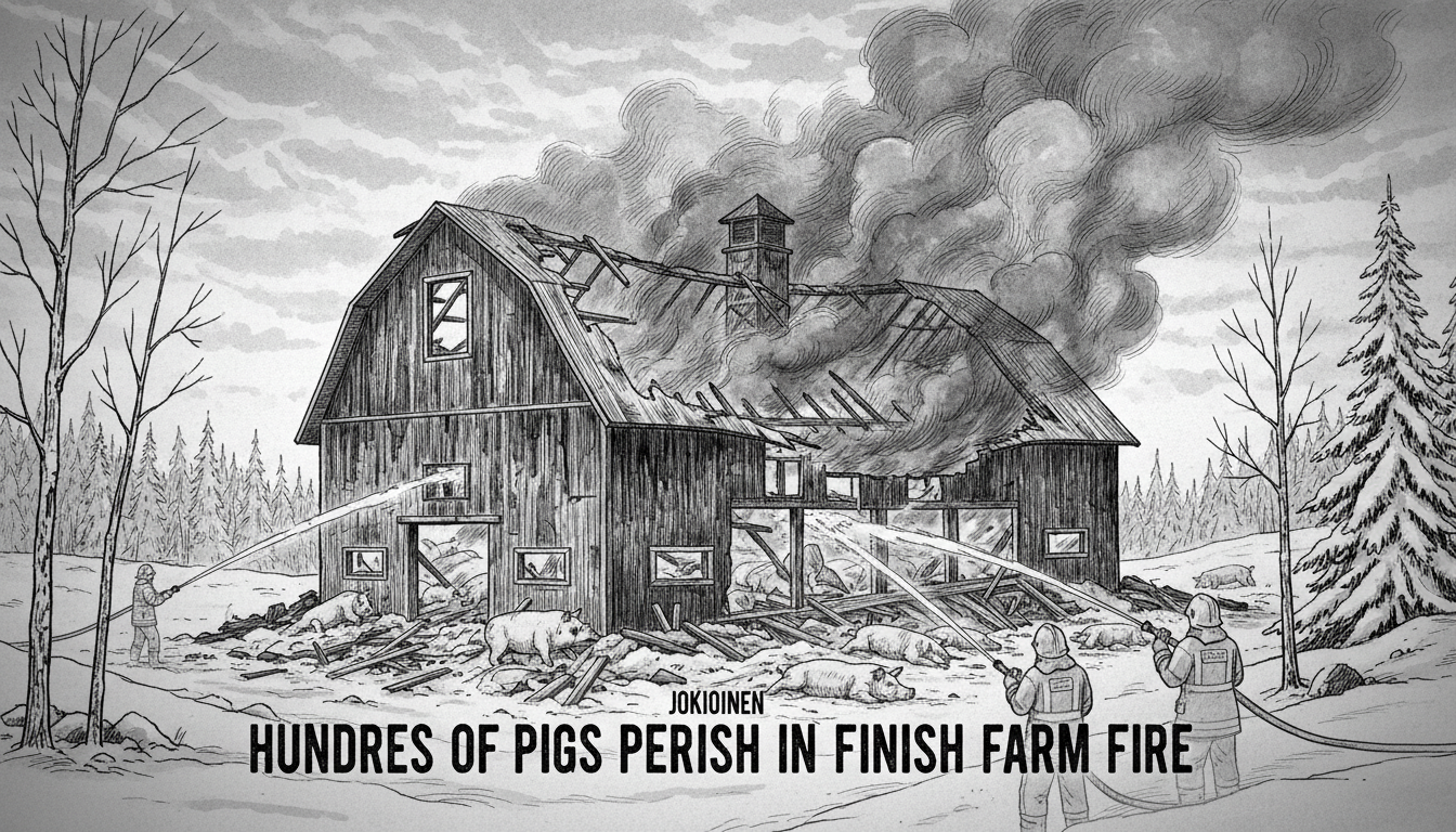 Hundreds of Pigs Perish in Finnish Farm Fire