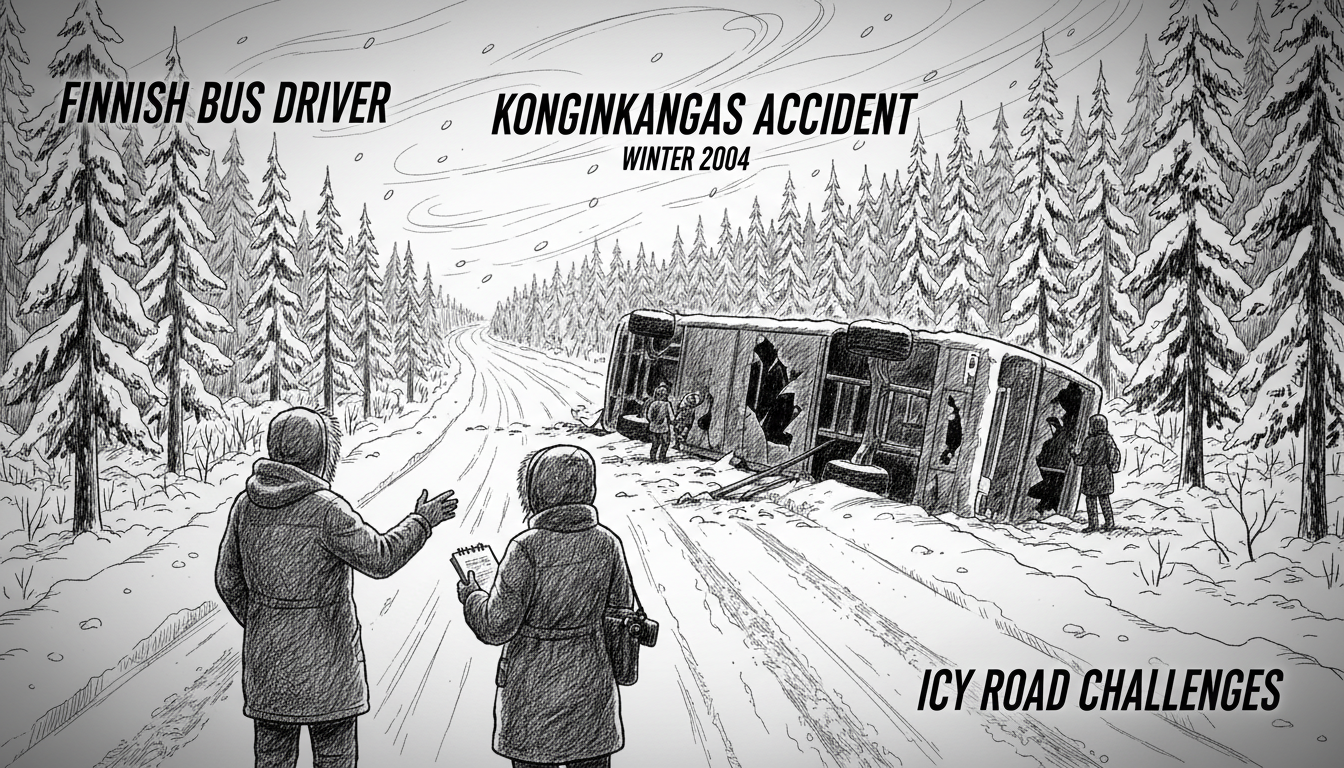 Finnish Bus Driver Recounts Konginkangas Accident on Icy Road