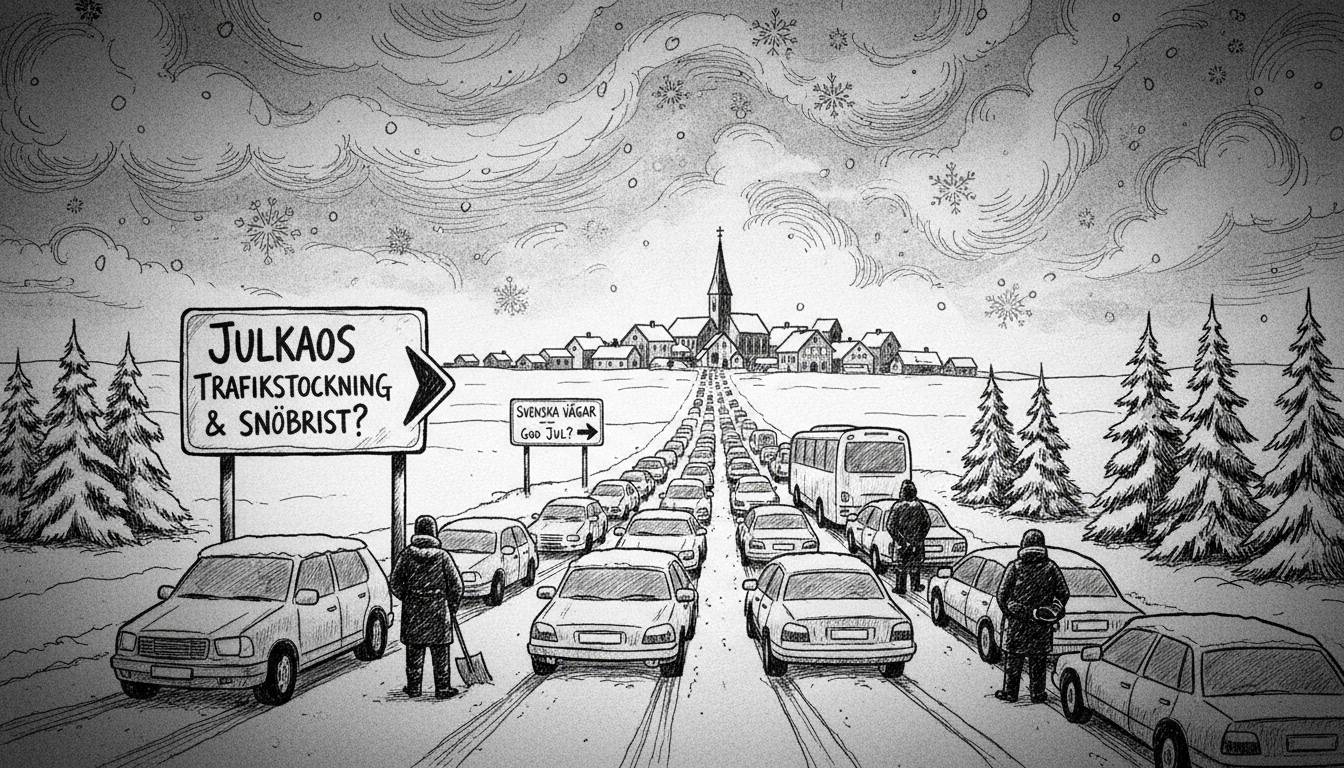 Sweden's Christmas Chaos: Traffic Jams & Snow Hopes