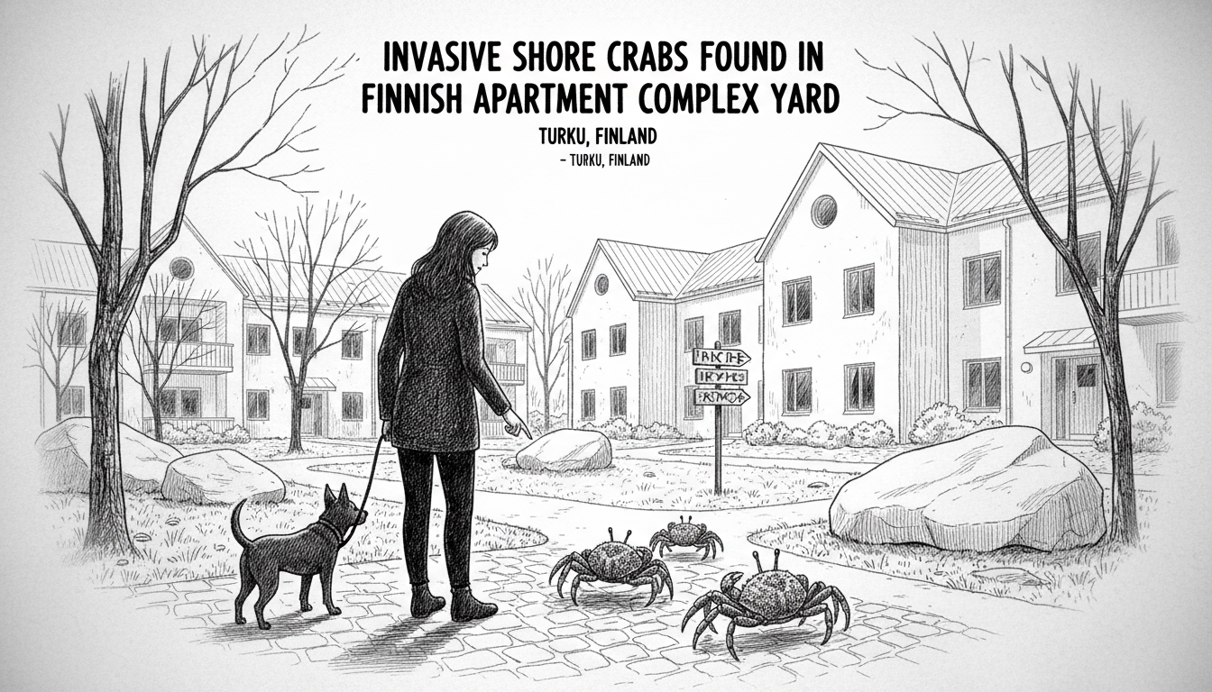 Invasive Shore Crabs Found in Finnish Apartment Complex Yard