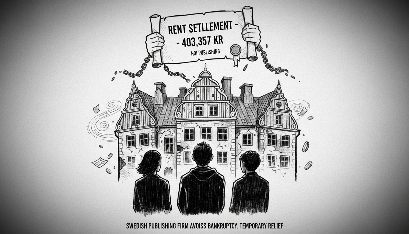 Swedish Publishing Firm Avoids Bankruptcy After Rent Settlement