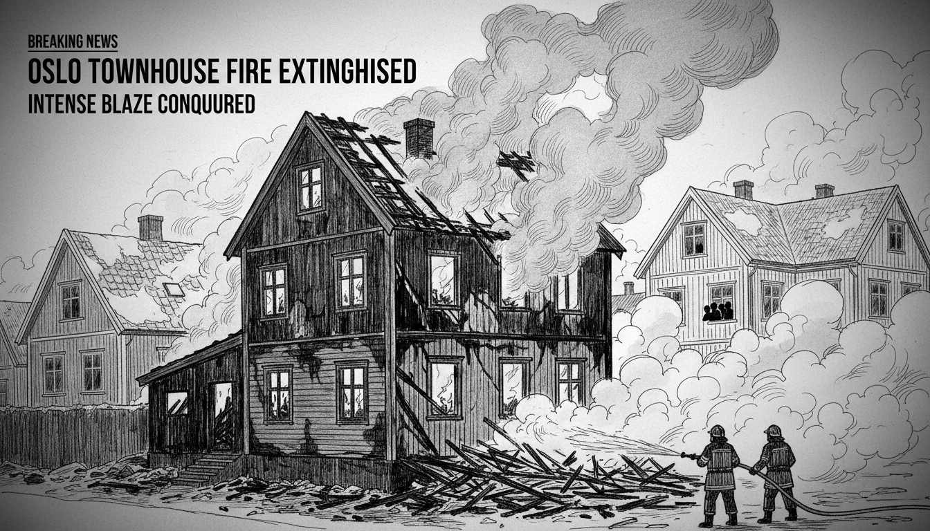 Oslo Townhouse Fire Extinguished After Intense Blaze