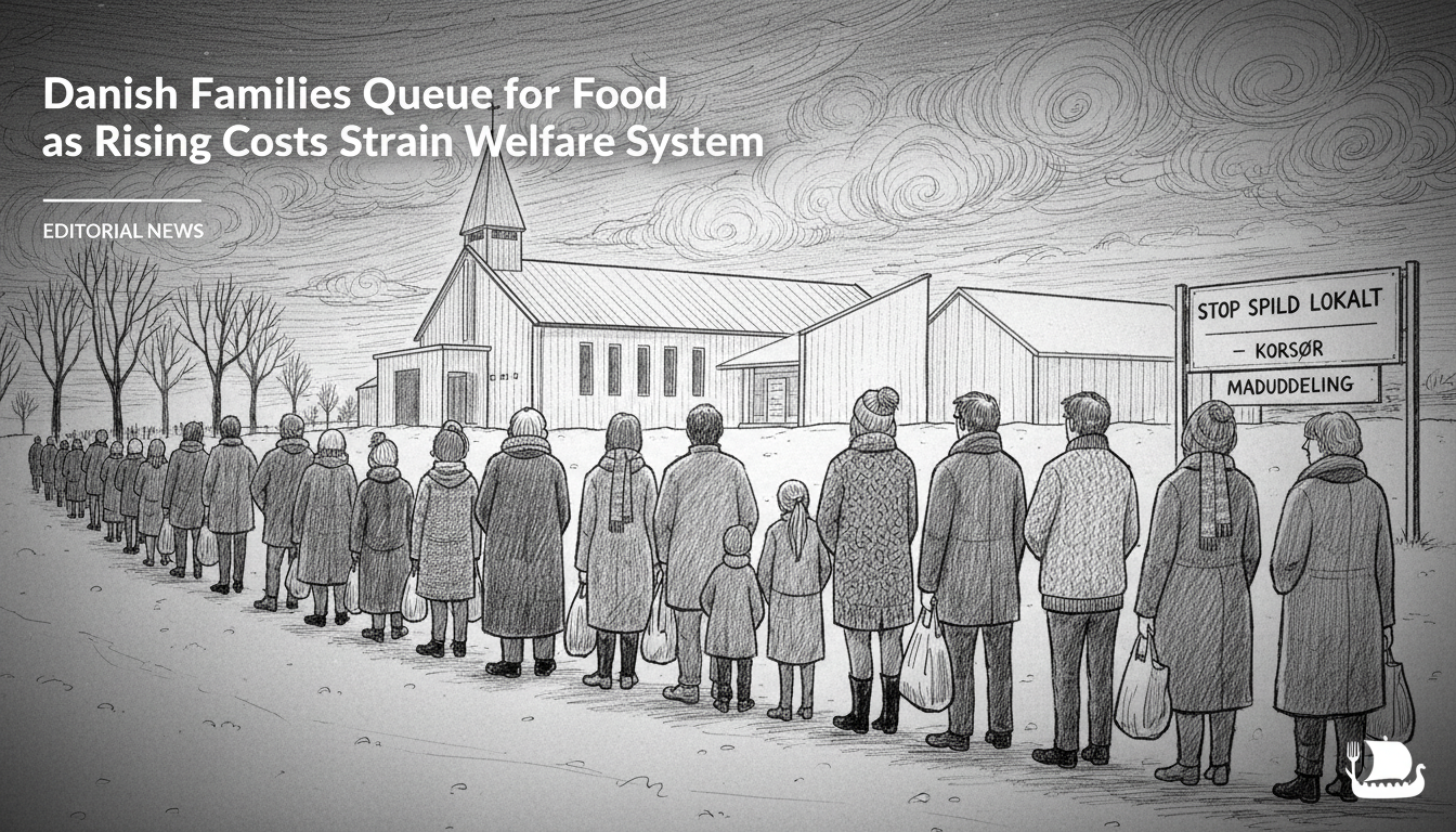 Danish Families Queue for Food as Rising Costs Strain Welfare System