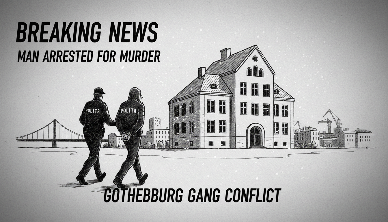 Man Arrested for Murder of Known Criminal in Gothenburg Gang Conflict