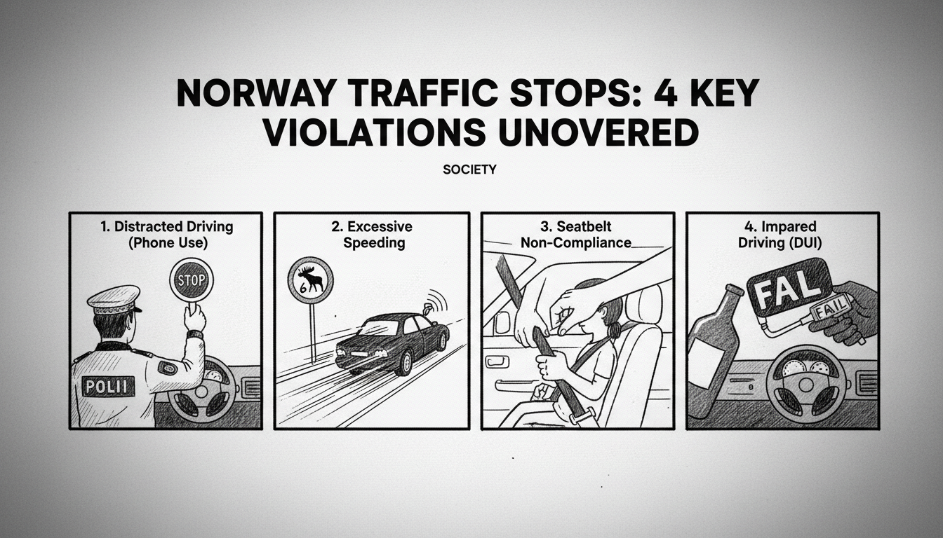 Norway Traffic Stops: 4 Key Violations Uncovered