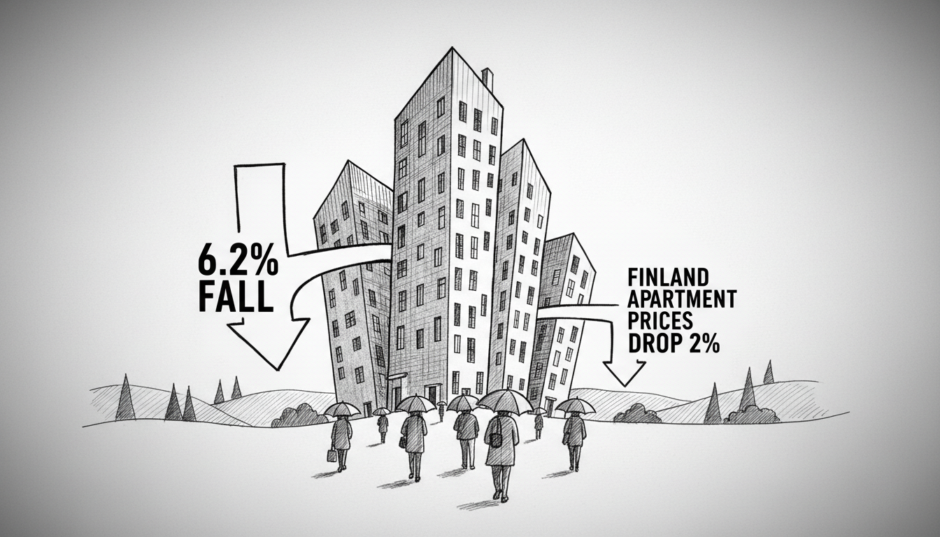 Finland Apartment Prices Drop 2%: Vantaa Falls 6.2%