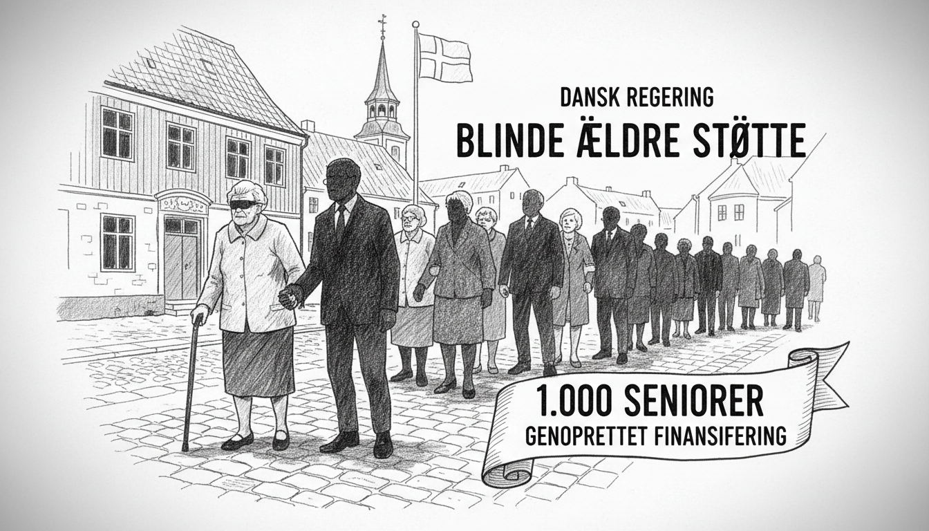 Danish Government Reverses Course, Funds Support for 1,000 Blind and Visually Impaired Seniors