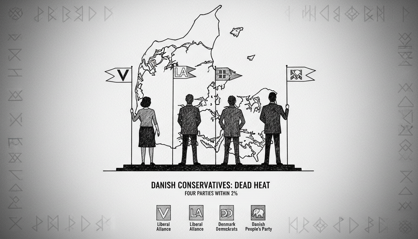 Four Conservative Parties in Unusually Tight Race