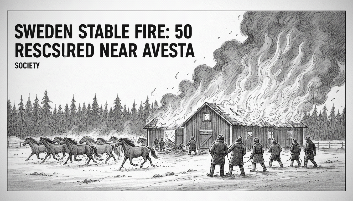 Sweden Stable Fire: 50 Horses Rescued Near Avesta