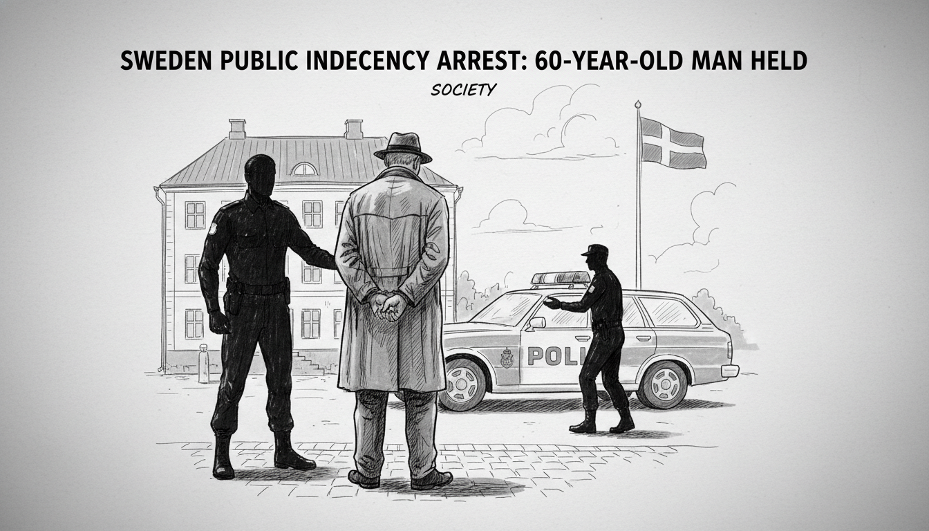 Sweden Public Indecency Arrest: 60-Year-Old Man Held