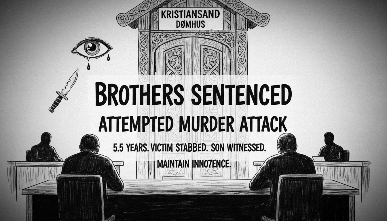 Brothers Sentenced for Attempted Murder in Kristiansand Attack