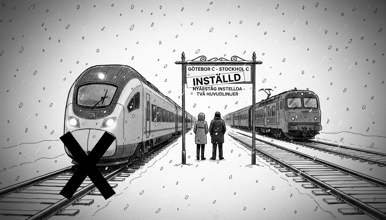 Sweden Cancels New Year's Trains: 2 Key Routes Halted