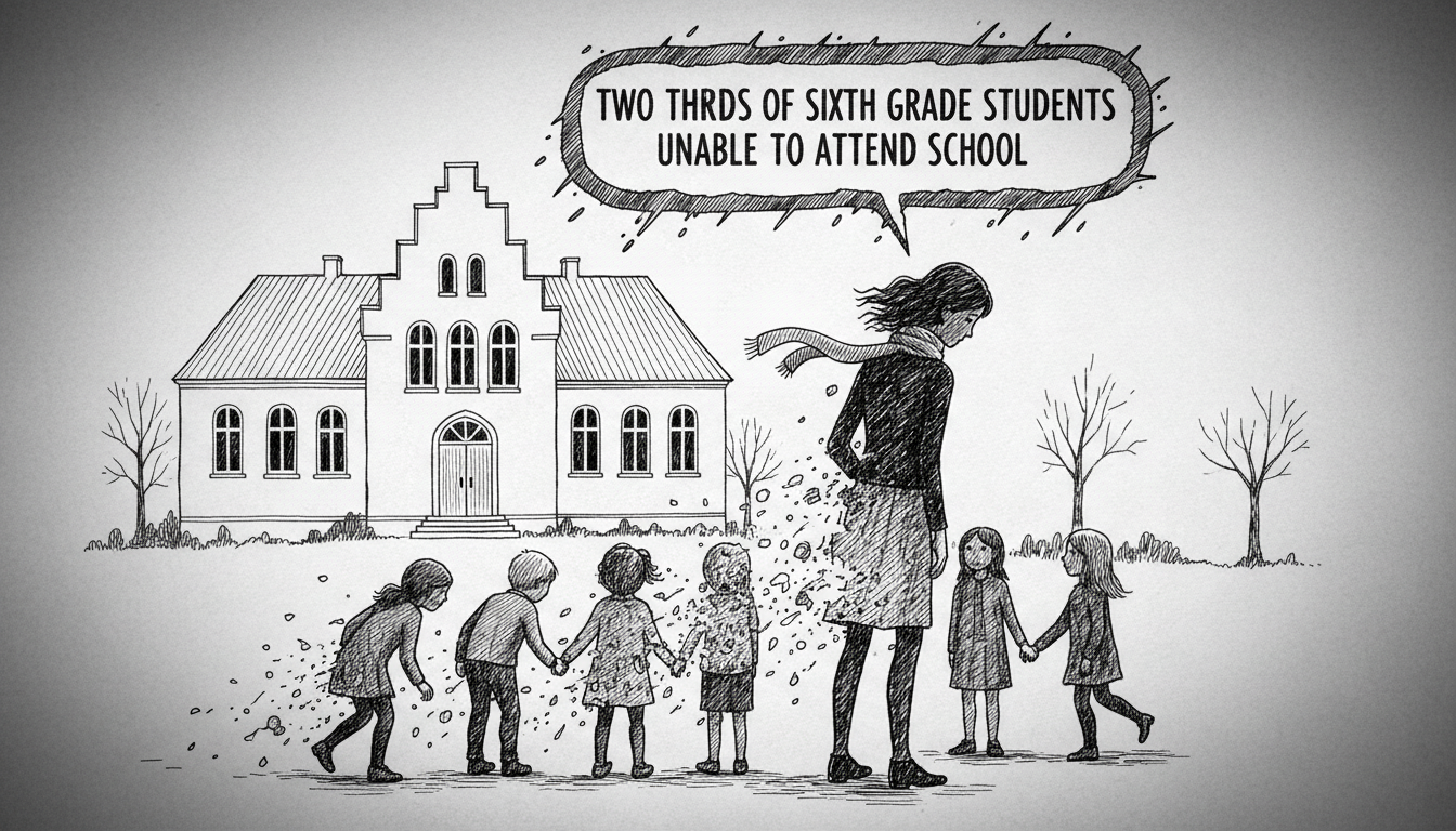 Two Thirds of Sixth Grade Teachers Report Students Unable to Attend School