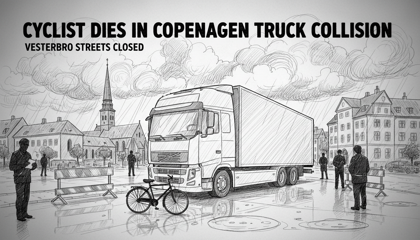 Cyclist Dies in Copenhagen Truck Right-Turn Collision