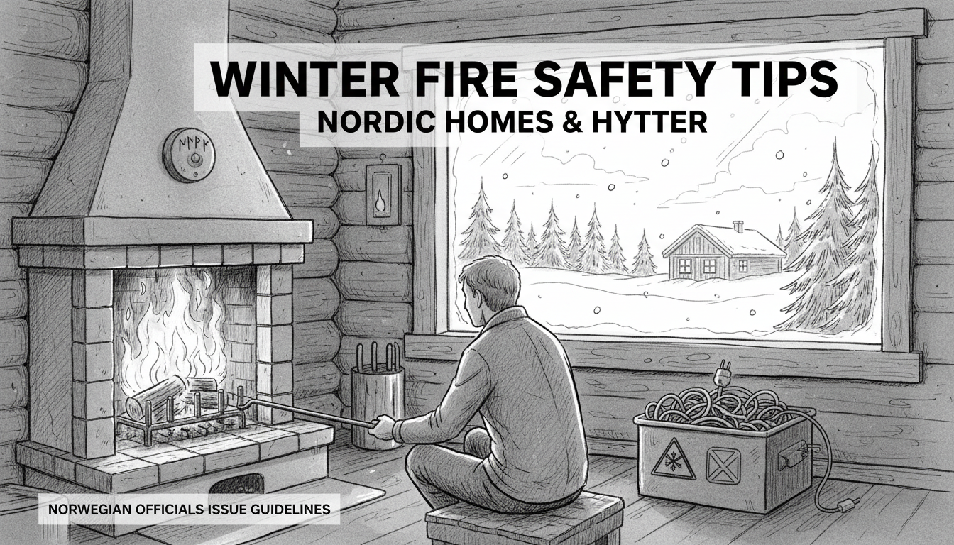 Winter Fire Safety Tips for Nordic Homes and Hytter