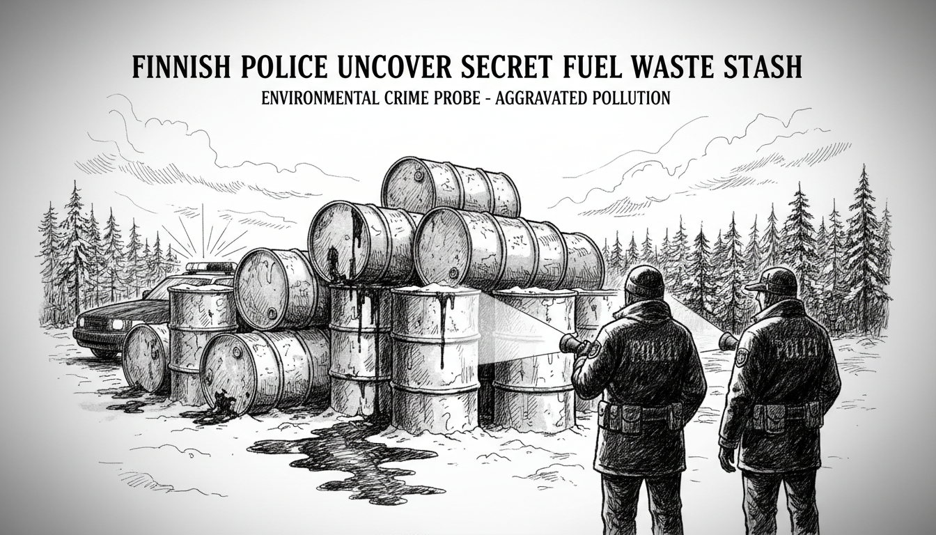 Finnish Police Uncover Secret Fuel Waste Stash in Environmental Crime Probe