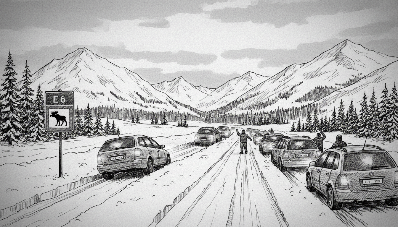 Norway E6 Chaos: Drivers Reverse on Highway