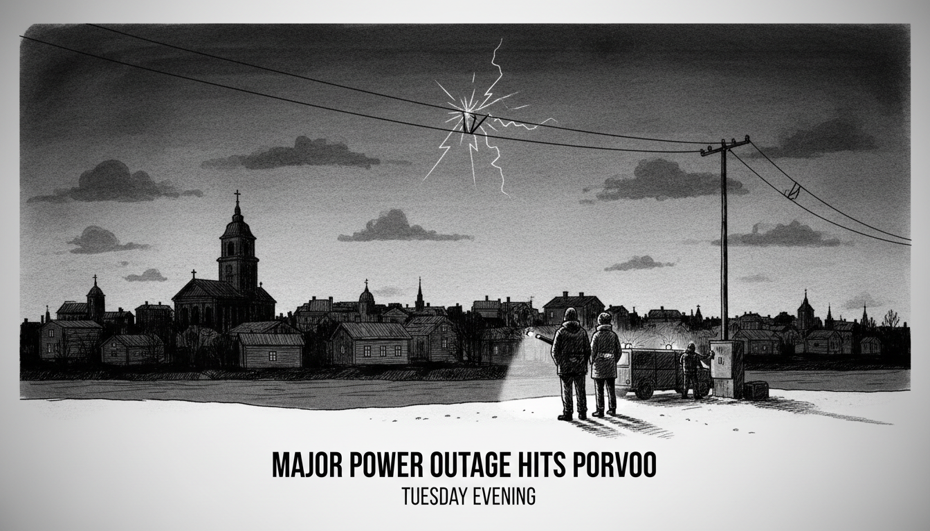 Major Power Outage Hits Porvoo Customers During Tuesday Evening