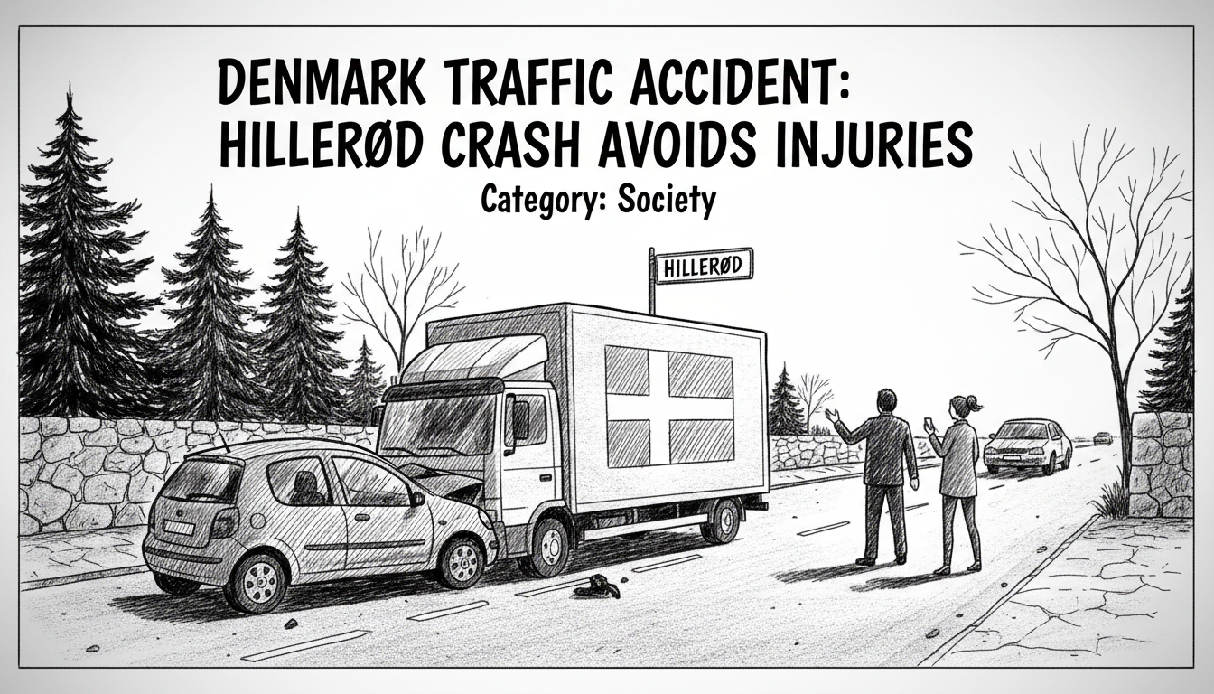 Denmark Traffic Accident: Hillerød Crash Avoids Injuries