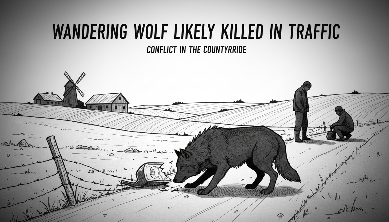 Wandering Wolf Likely Killed in Traffic Near Kolding