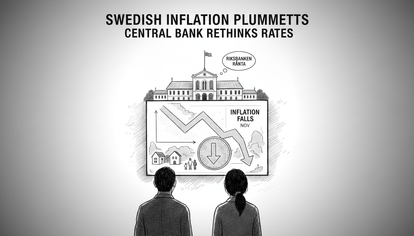Swedish Inflation Falls Sharply, Forcing Central Bank Rethink