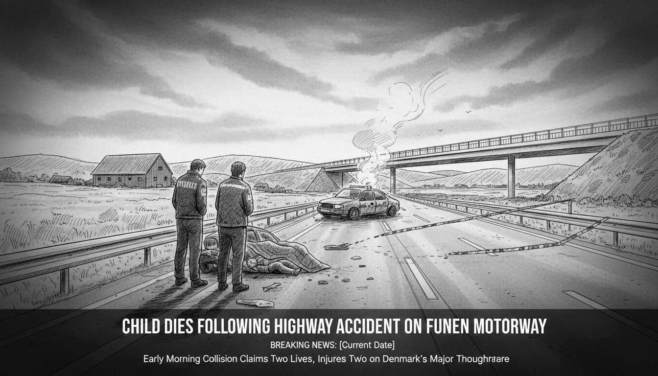 Child Dies Following Highway Accident on Funen Motorway