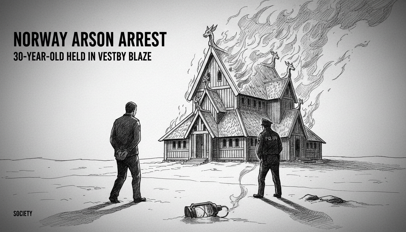 Norway Arson Arrest: 30-Year-Old Held in Vestby Blaze