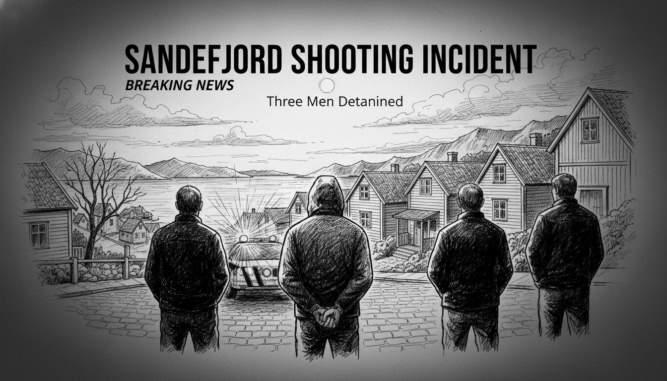Three Men Face Detention After Sandefjord Shooting Incident