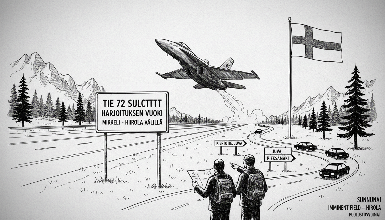 Highway 72 Closure for Finnish Air Force Training Exercise