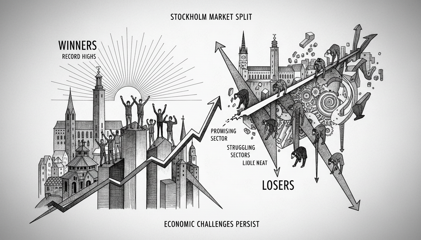 Stockholm Market Split Between Winners and Losers